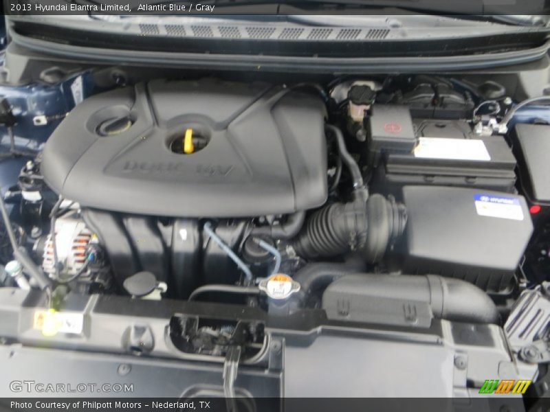 Atlantic Blue / Gray 2013 Hyundai Elantra Limited