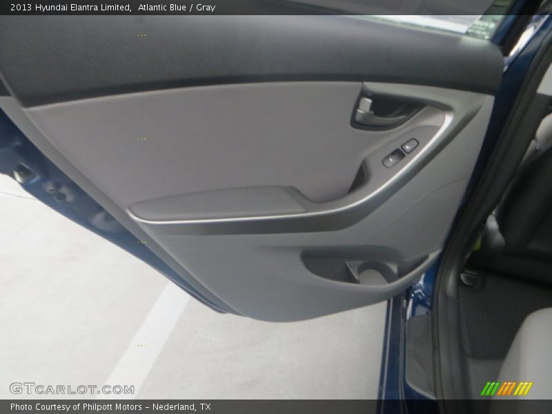 Atlantic Blue / Gray 2013 Hyundai Elantra Limited
