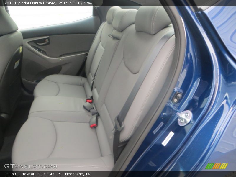 Atlantic Blue / Gray 2013 Hyundai Elantra Limited