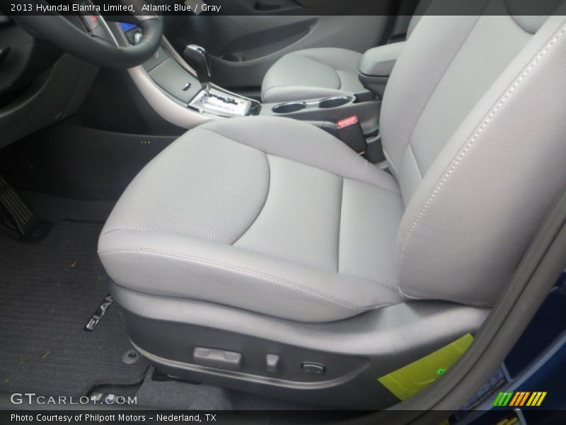 Atlantic Blue / Gray 2013 Hyundai Elantra Limited