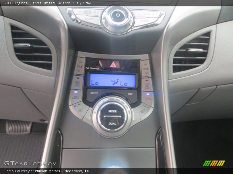 Atlantic Blue / Gray 2013 Hyundai Elantra Limited