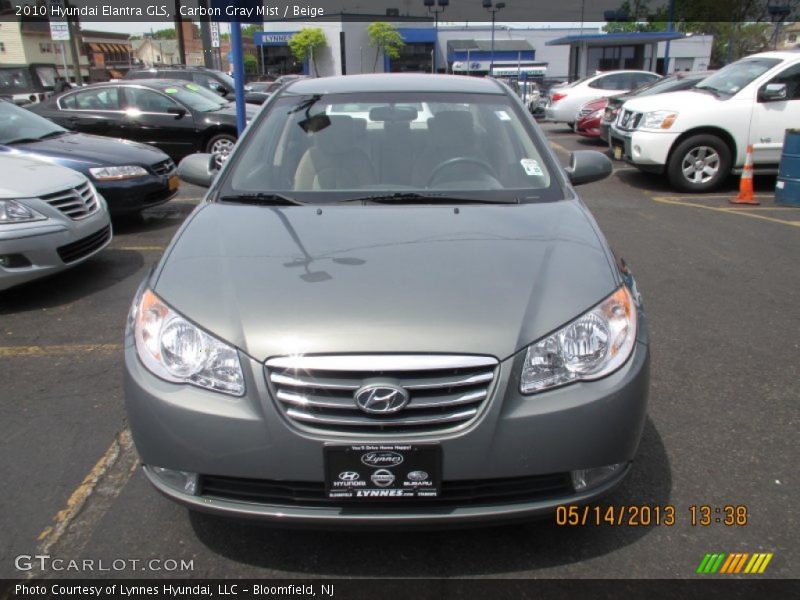 Carbon Gray Mist / Beige 2010 Hyundai Elantra GLS