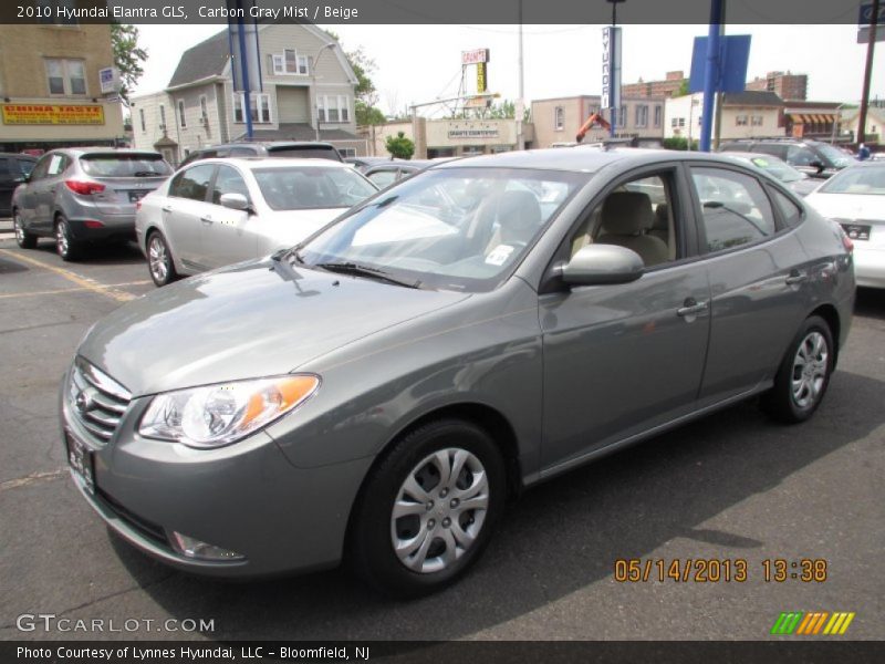 Carbon Gray Mist / Beige 2010 Hyundai Elantra GLS