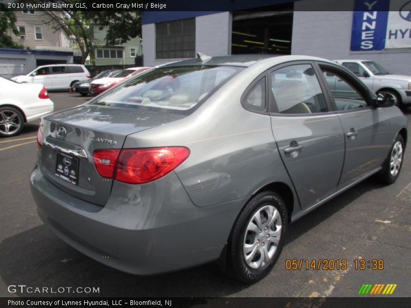 Carbon Gray Mist / Beige 2010 Hyundai Elantra GLS