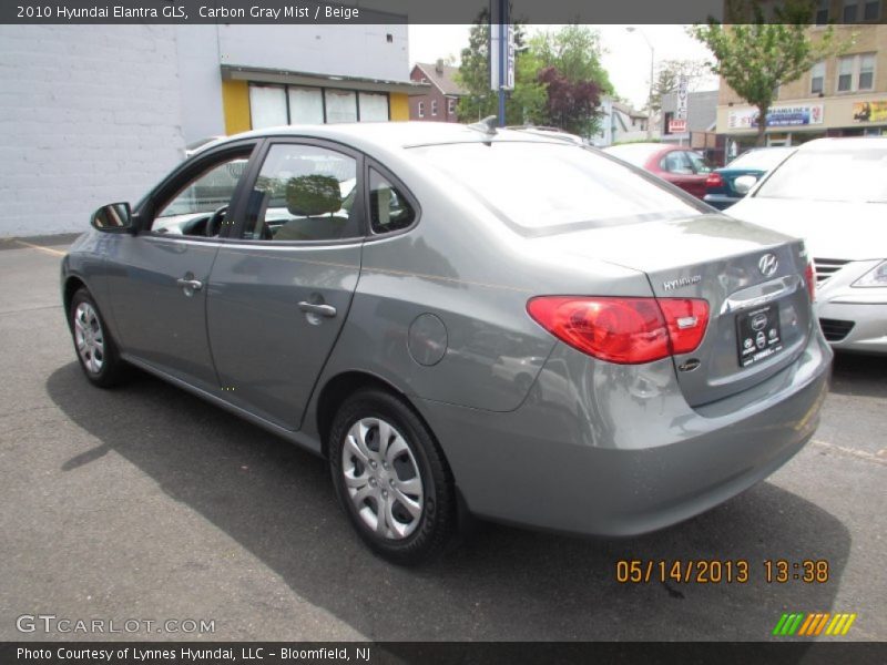 Carbon Gray Mist / Beige 2010 Hyundai Elantra GLS