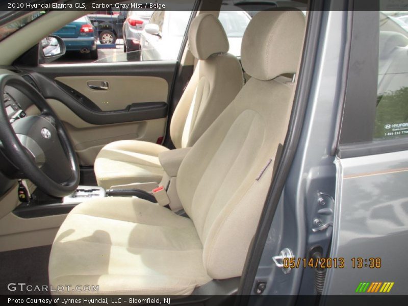 Carbon Gray Mist / Beige 2010 Hyundai Elantra GLS