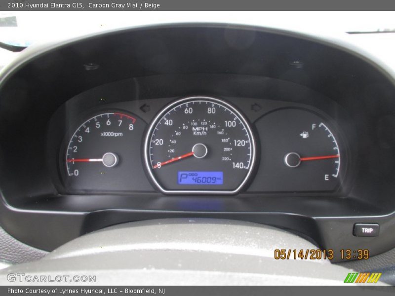 Carbon Gray Mist / Beige 2010 Hyundai Elantra GLS