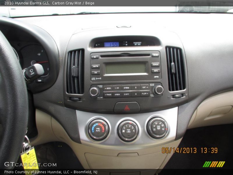 Carbon Gray Mist / Beige 2010 Hyundai Elantra GLS