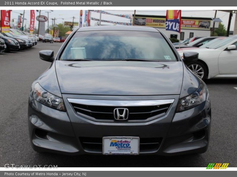 Polished Metal Metallic / Black 2011 Honda Accord EX Coupe