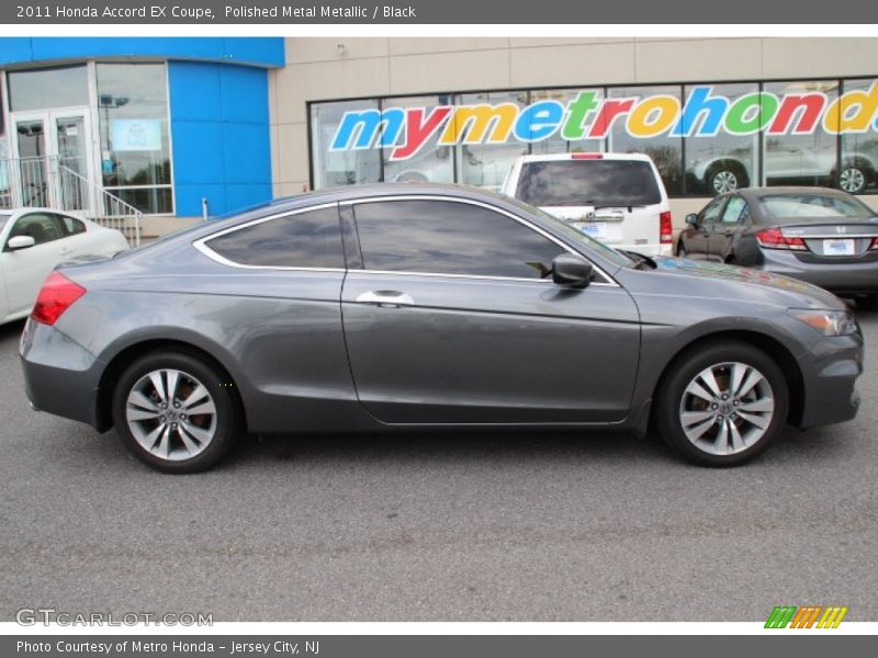 Polished Metal Metallic / Black 2011 Honda Accord EX Coupe