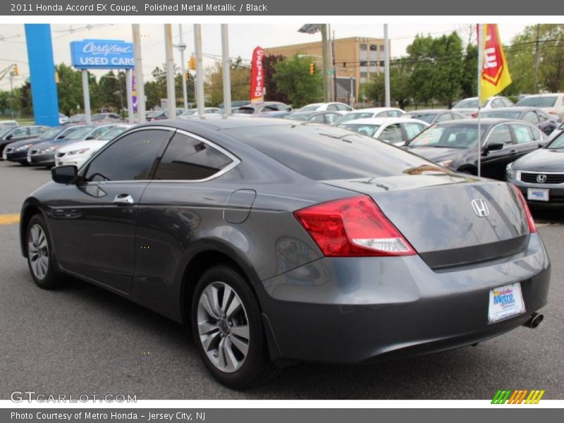 Polished Metal Metallic / Black 2011 Honda Accord EX Coupe