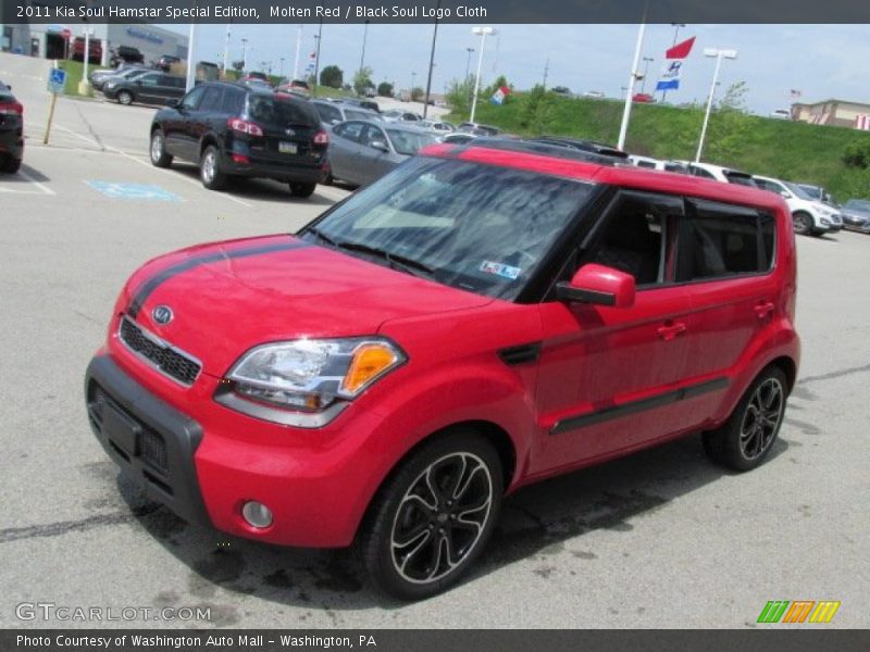 Molten Red / Black Soul Logo Cloth 2011 Kia Soul Hamstar Special Edition