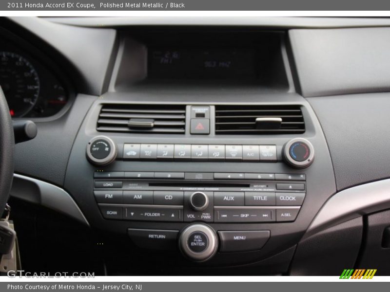 Controls of 2011 Accord EX Coupe