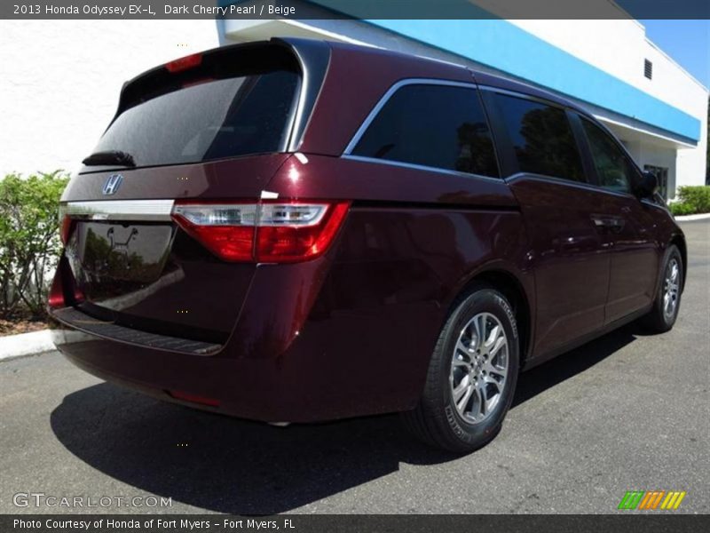 Dark Cherry Pearl / Beige 2013 Honda Odyssey EX-L