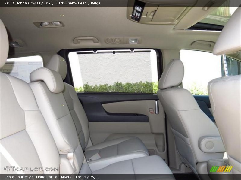 Dark Cherry Pearl / Beige 2013 Honda Odyssey EX-L