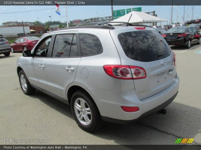 Radiant Silver / Gray 2010 Hyundai Santa Fe GLS 4WD