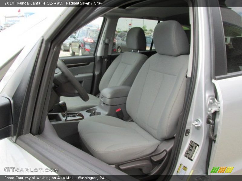 Radiant Silver / Gray 2010 Hyundai Santa Fe GLS 4WD