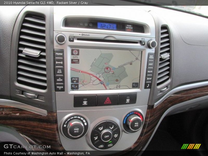 Radiant Silver / Gray 2010 Hyundai Santa Fe GLS 4WD