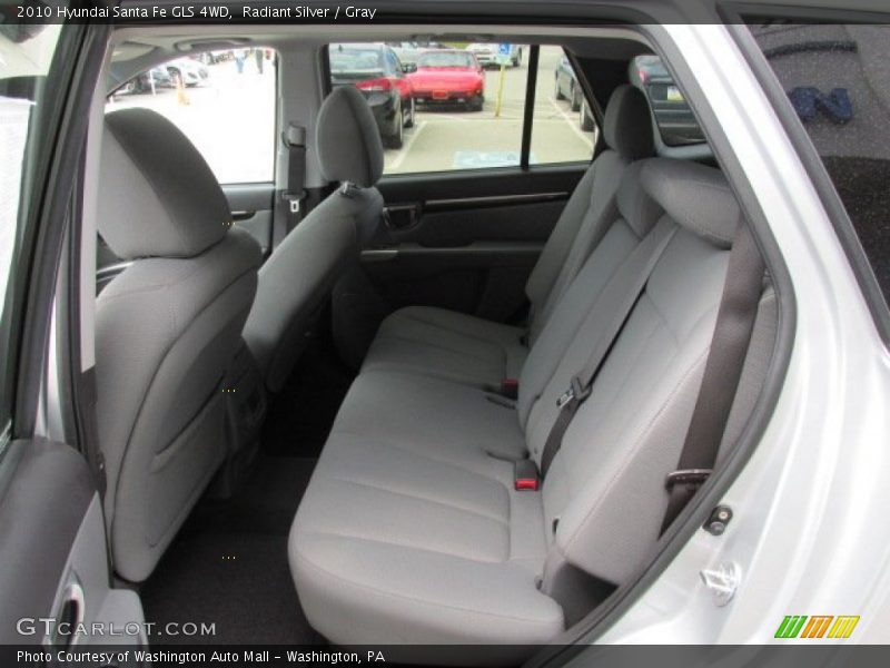 Radiant Silver / Gray 2010 Hyundai Santa Fe GLS 4WD