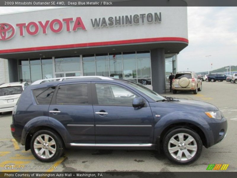 Deep Blue Metallic / Black 2009 Mitsubishi Outlander SE 4WD