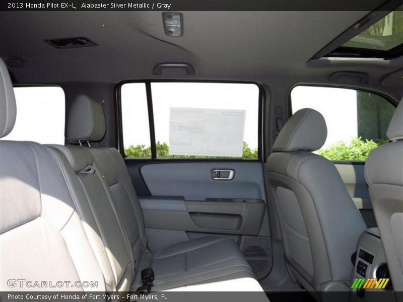 Alabaster Silver Metallic / Gray 2013 Honda Pilot EX-L