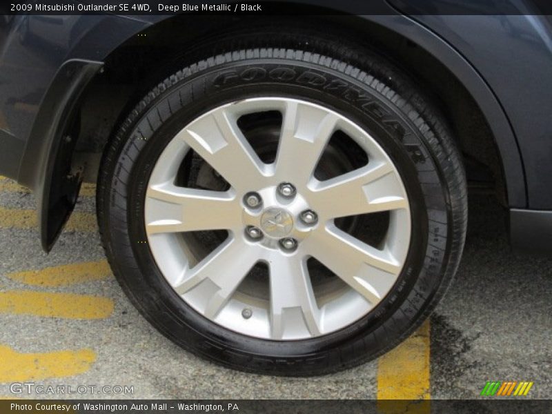 Deep Blue Metallic / Black 2009 Mitsubishi Outlander SE 4WD