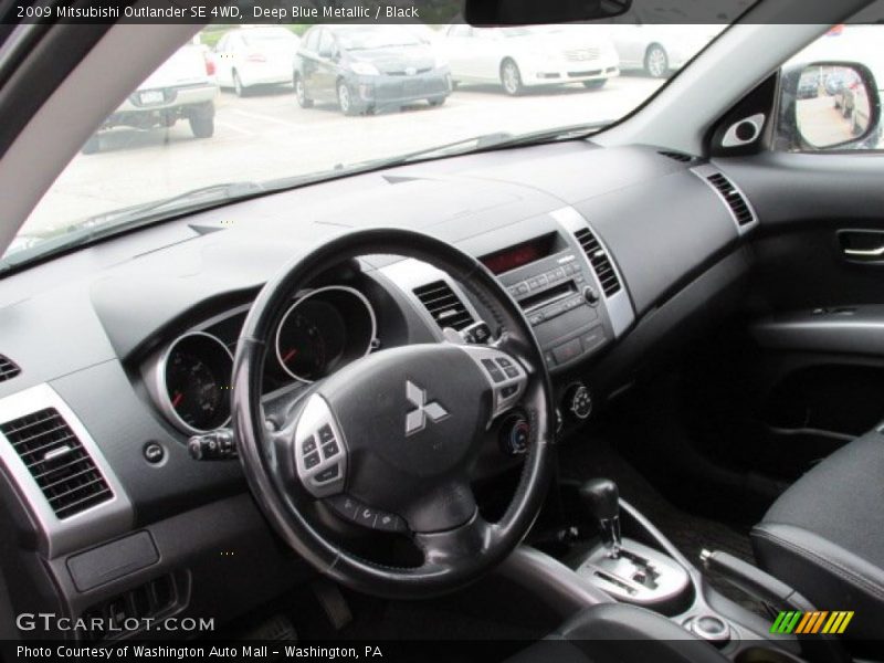 Deep Blue Metallic / Black 2009 Mitsubishi Outlander SE 4WD