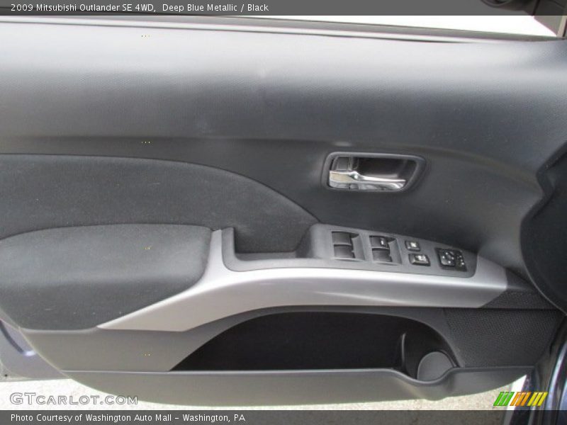 Deep Blue Metallic / Black 2009 Mitsubishi Outlander SE 4WD