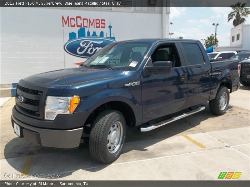 Blue Jeans Metallic / Steel Gray 2013 Ford F150 XL SuperCrew