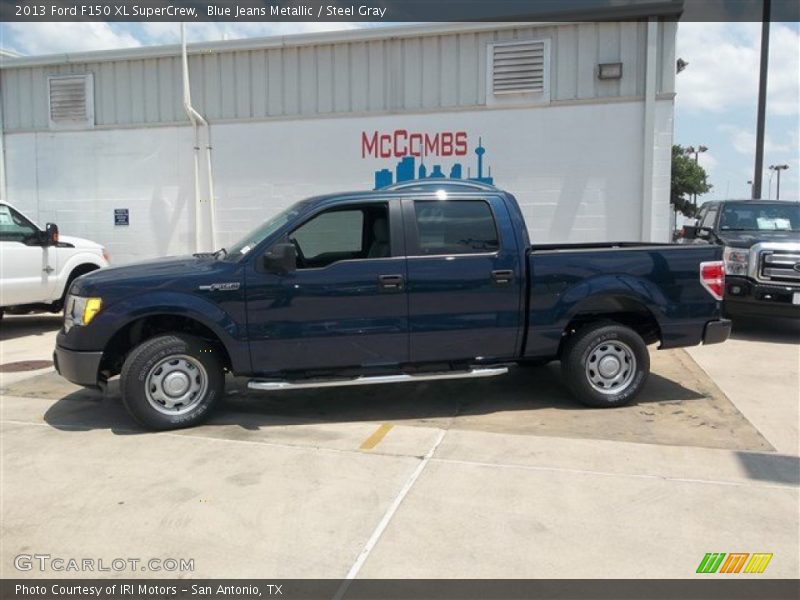 Blue Jeans Metallic / Steel Gray 2013 Ford F150 XL SuperCrew