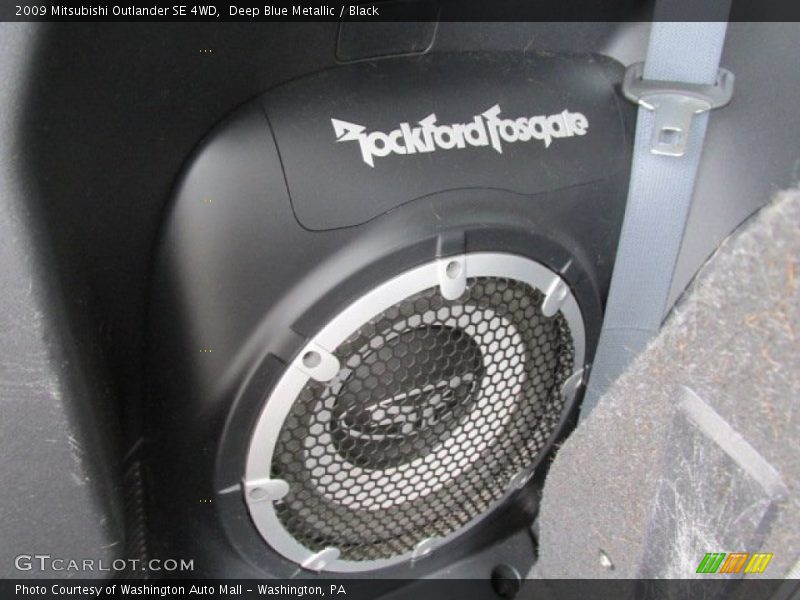 Deep Blue Metallic / Black 2009 Mitsubishi Outlander SE 4WD