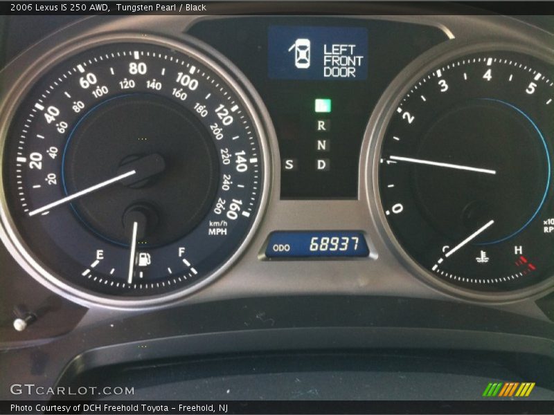 Tungsten Pearl / Black 2006 Lexus IS 250 AWD