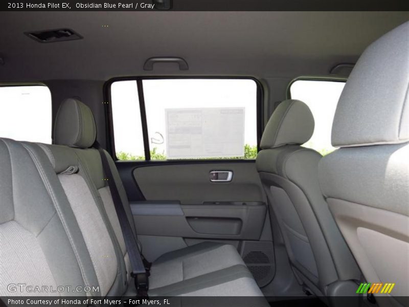 Obsidian Blue Pearl / Gray 2013 Honda Pilot EX