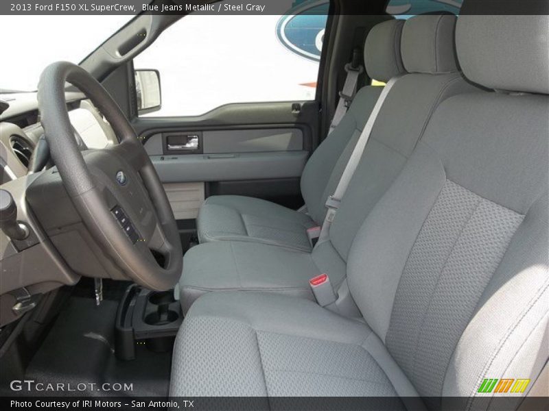 Blue Jeans Metallic / Steel Gray 2013 Ford F150 XL SuperCrew