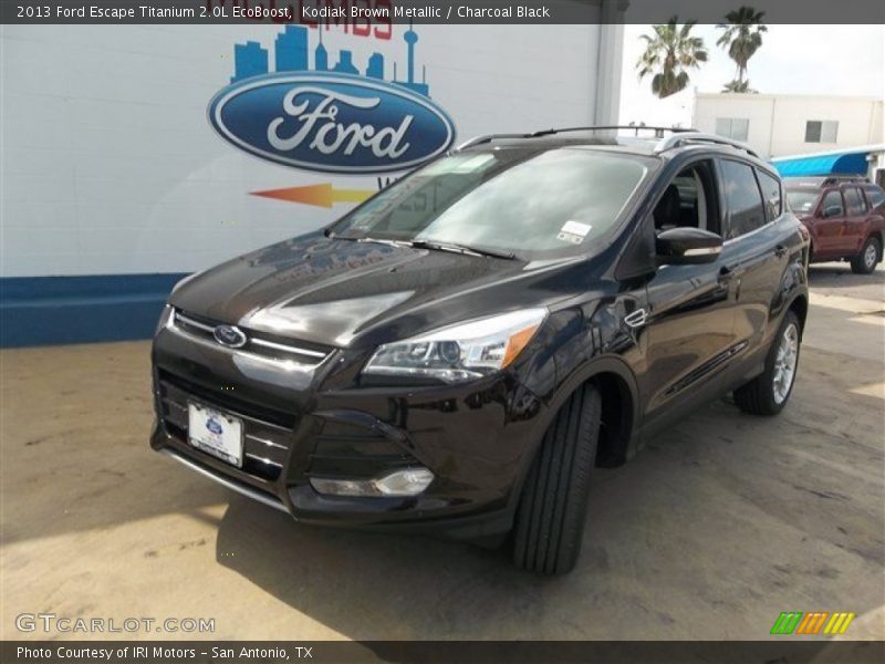 Kodiak Brown Metallic / Charcoal Black 2013 Ford Escape Titanium 2.0L EcoBoost