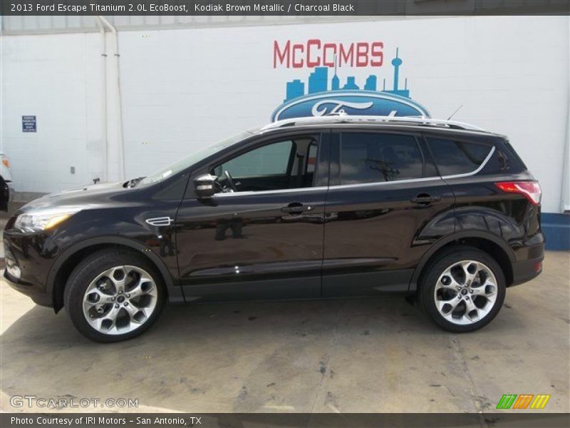 Kodiak Brown Metallic / Charcoal Black 2013 Ford Escape Titanium 2.0L EcoBoost