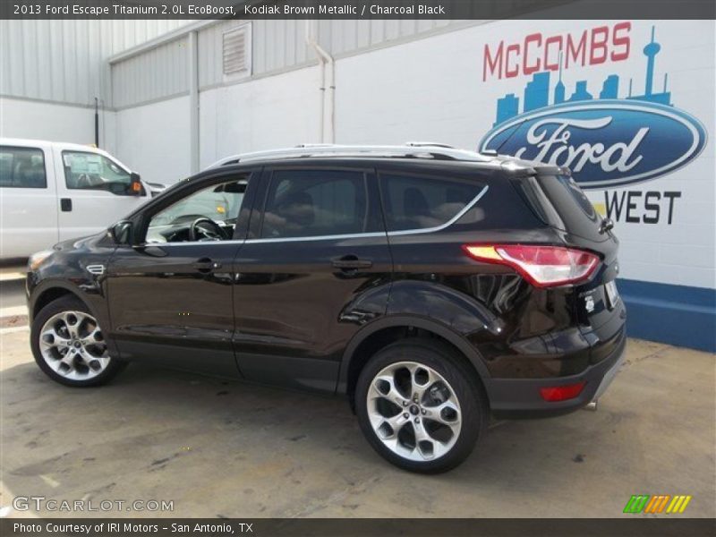 Kodiak Brown Metallic / Charcoal Black 2013 Ford Escape Titanium 2.0L EcoBoost