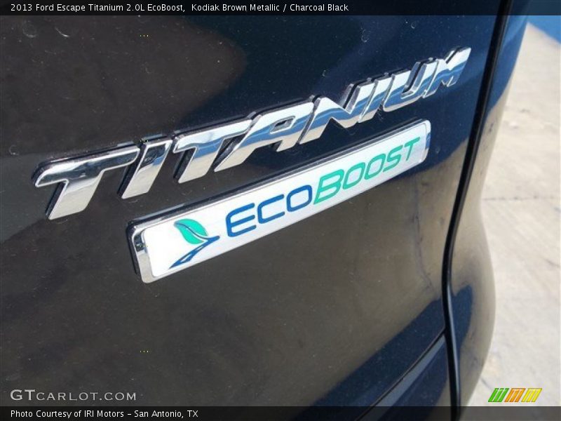 Kodiak Brown Metallic / Charcoal Black 2013 Ford Escape Titanium 2.0L EcoBoost