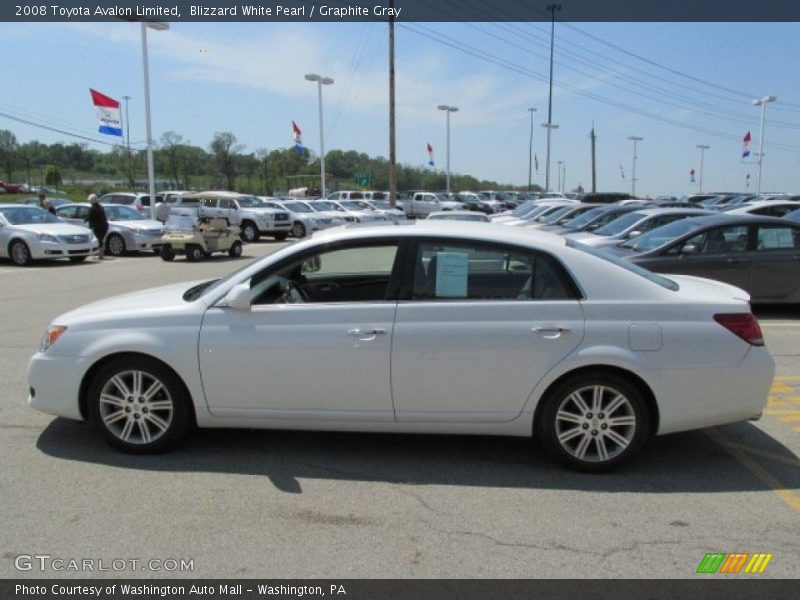 Blizzard White Pearl / Graphite Gray 2008 Toyota Avalon Limited