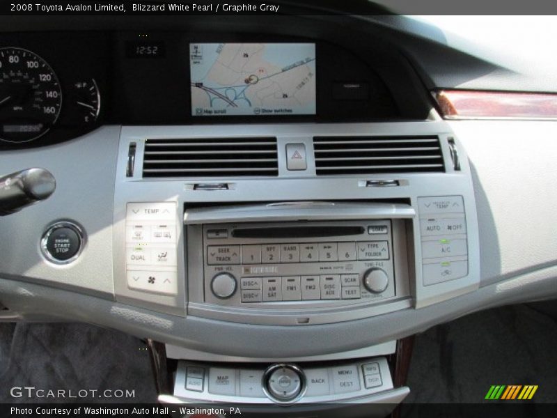 Blizzard White Pearl / Graphite Gray 2008 Toyota Avalon Limited