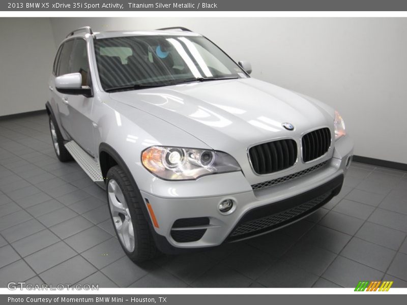 Titanium Silver Metallic / Black 2013 BMW X5 xDrive 35i Sport Activity