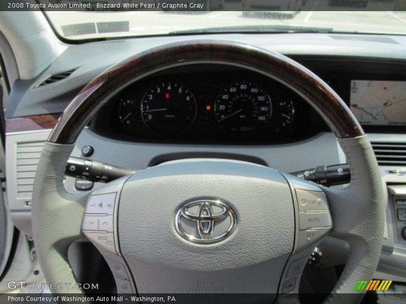 Blizzard White Pearl / Graphite Gray 2008 Toyota Avalon Limited
