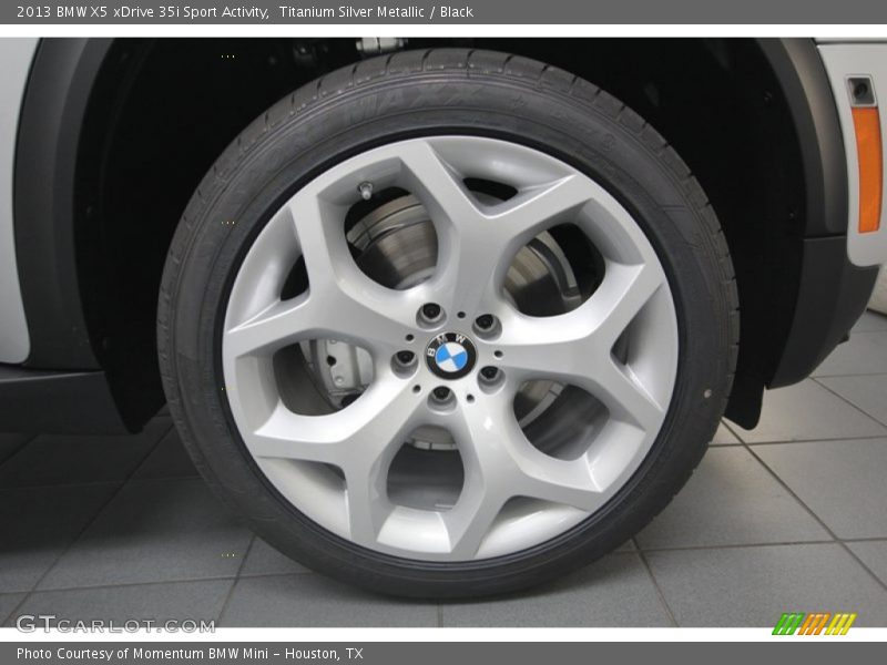 Titanium Silver Metallic / Black 2013 BMW X5 xDrive 35i Sport Activity