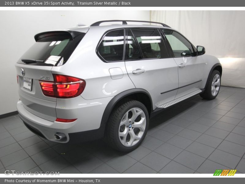 Titanium Silver Metallic / Black 2013 BMW X5 xDrive 35i Sport Activity