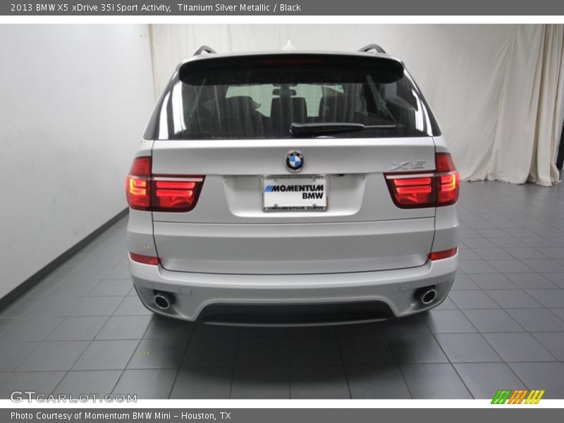 Titanium Silver Metallic / Black 2013 BMW X5 xDrive 35i Sport Activity