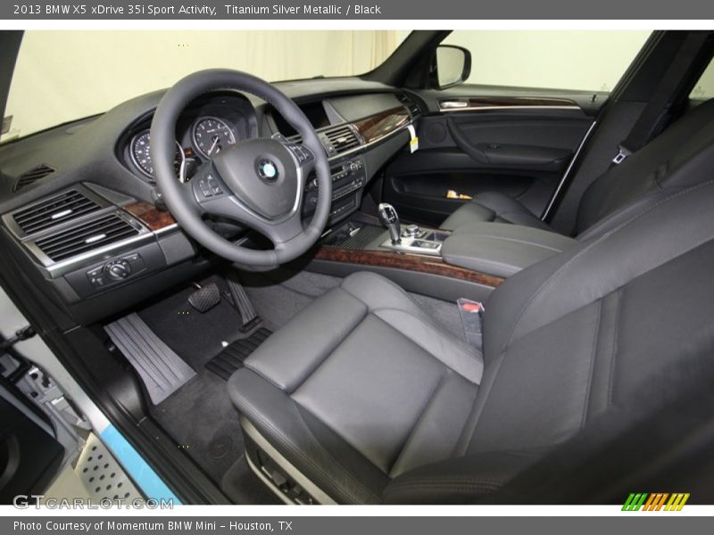 Titanium Silver Metallic / Black 2013 BMW X5 xDrive 35i Sport Activity