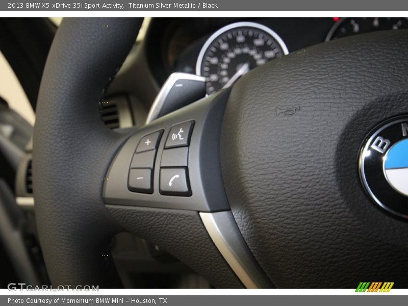 Titanium Silver Metallic / Black 2013 BMW X5 xDrive 35i Sport Activity