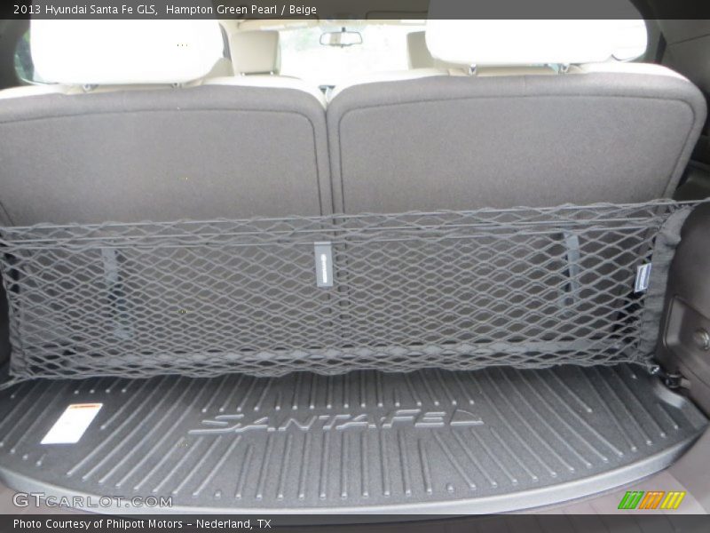 Hampton Green Pearl / Beige 2013 Hyundai Santa Fe GLS