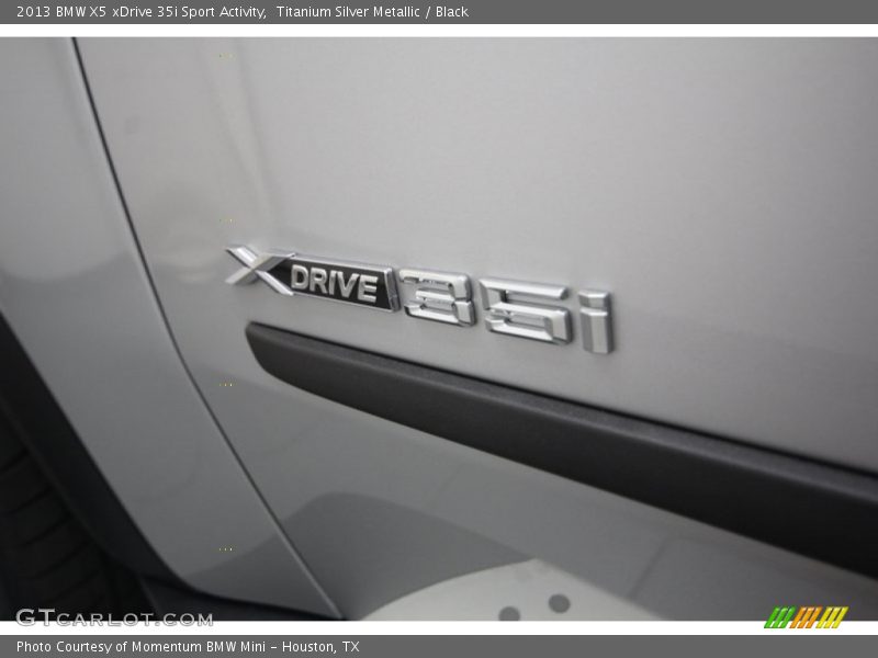 Titanium Silver Metallic / Black 2013 BMW X5 xDrive 35i Sport Activity