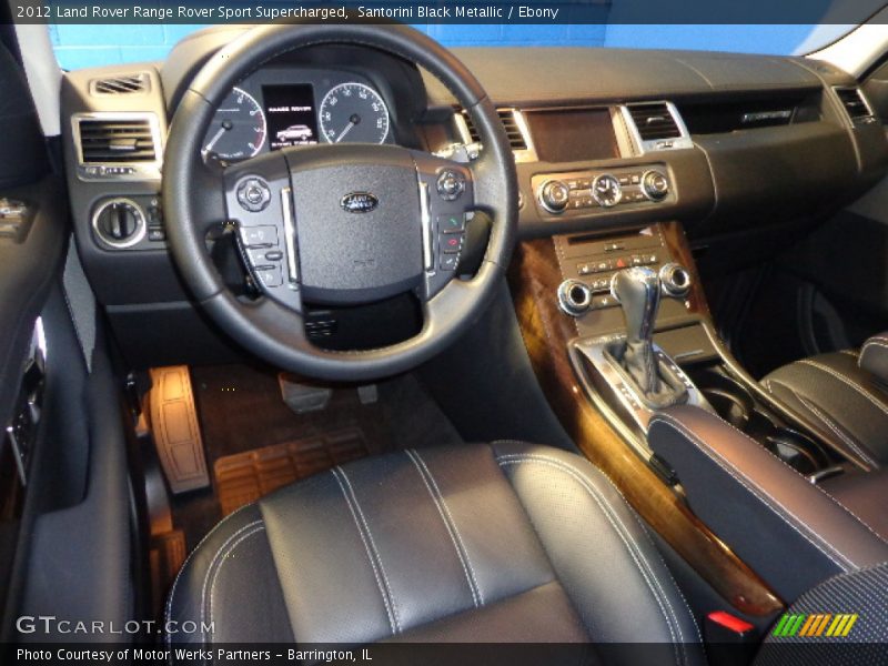 Santorini Black Metallic / Ebony 2012 Land Rover Range Rover Sport Supercharged